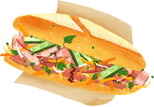 Banh Mi Illustration